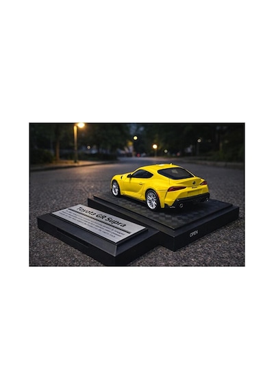 Toyota Gr Supra Diecast Model Araba 1:26 Ölçek Özel Standlı Toyota Supra