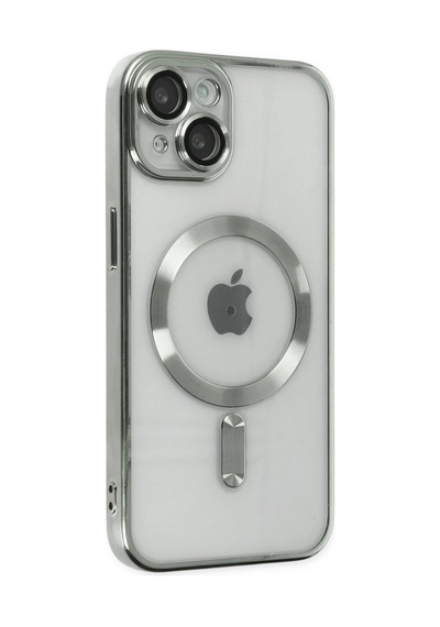 Apple iPhone Uyumlu  14 Kılıf Kross Magneticsafe Kapak -  Gümüş
