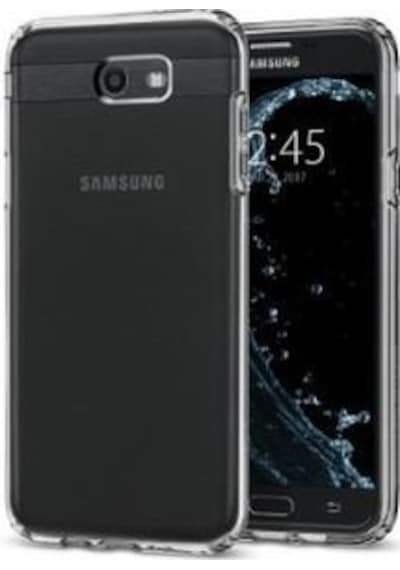 Spigen Galaxy J7 2017 İle Uyumlu Kılıf Liquid Crystal 4 Tarafı Koruma Şeffaf