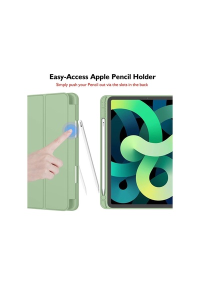 Apple Uyumlu iPad, Air 11inç M2 2024 Kılıf Kalem Bölmeli Smart Case A2902 A2903 A2904