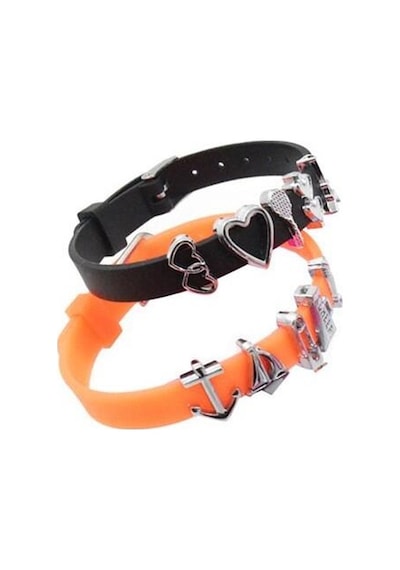 5 Li Silikon Ayarlanabilir 08 Mm Charm Takılabilen Bileklik Açık Çok Renkli