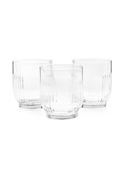 Lavv Tokyo 3'lü Kısa Meşrubat Bardağı - Şeffaf - 330 Ml Renkli