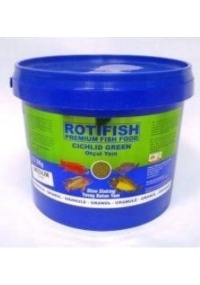 Rotifish Cichlid Green Medium Otçul 2Mm -Yavaş Batan 4000 G