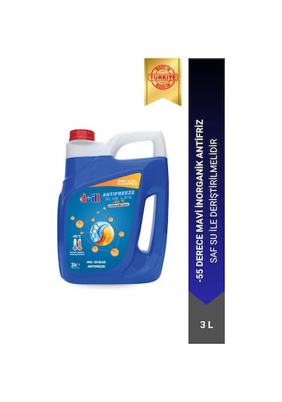 Doill -55 / -56 Derece Hazır Karışım 3 Litre Mavi Antifriz - G11