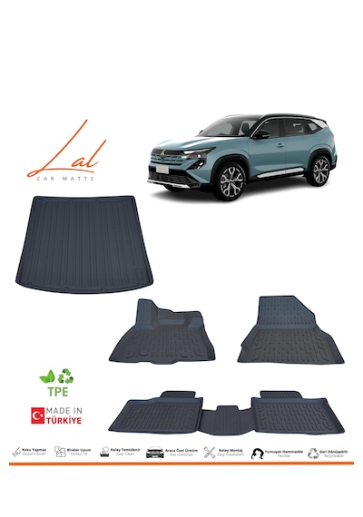 Renault Boreal 3d Havuzlu Paspas Üst Kademe Bagaj Havuzu Seti 2026 Ve Sonrası Uyumlu