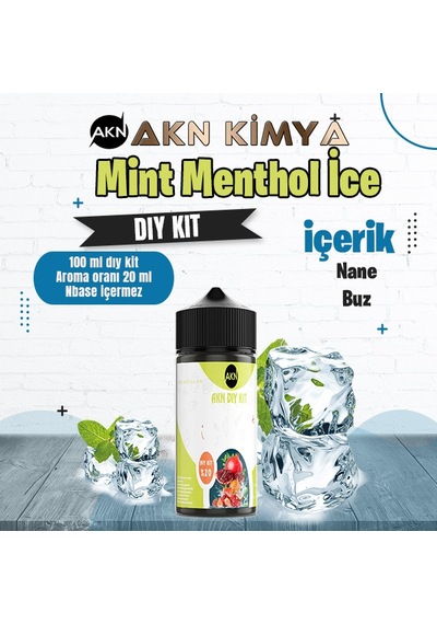Mint Menthol Ice Dıy Kit Nane Buz Gıda Aroması %20 Oranda Aroma İçerir Hazır Değildir 100 Ml