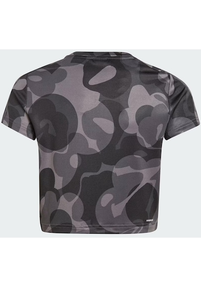 Adidas Essentials Aeroready Seasonal Print Crop Çocuk Tişört C-adııa3021c40a00 Siyah