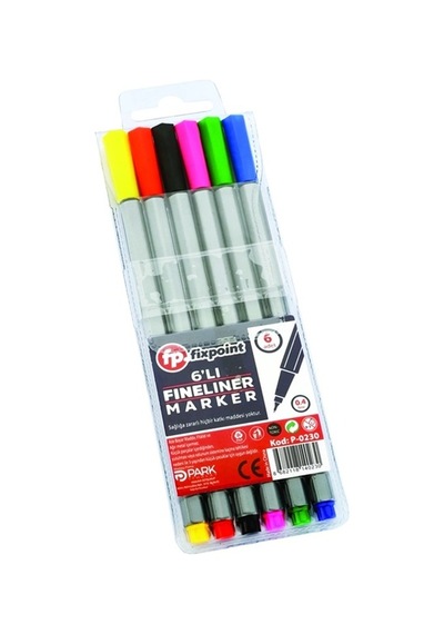 Fixpoint Fineliner 6'lı Renkli Kalem
