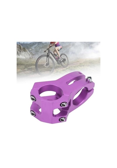 Wake Mor Bisiklet Kısa Gidon Boğazı 40 MM Mor