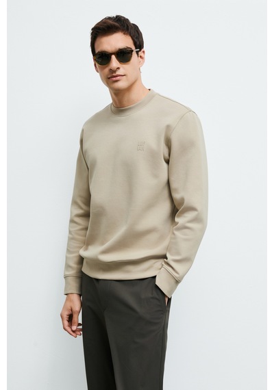 Lufian Grand Erkek Sweatshirt Bej Bej 112030192100550