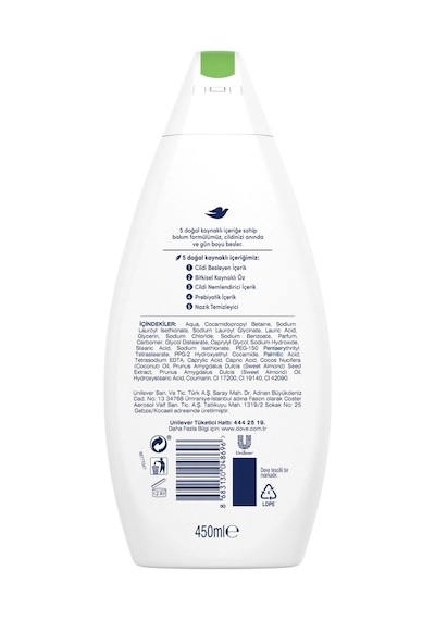 Dove Hindistan Cevizi ve Badem Özü Nemlendirici Duş Jeli 2 x 450 ML