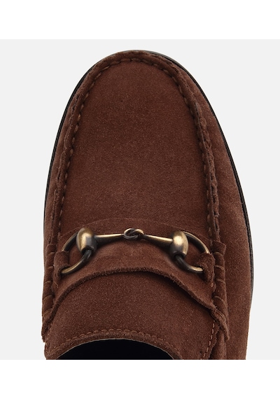 Hotiç Erkek Süet Deri Kahverengi Toka Detaylı Klasik Loafer 02ayh320200a480 02ayh320200a480