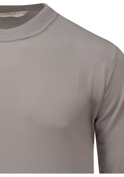 Hatemoğlu Gri Regular Fit Yarım Balıkçı Yaka Rayon Kazak 2977635 Gri