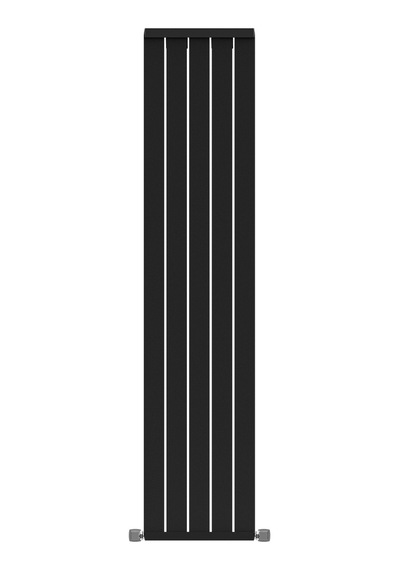 1800x392mm Armoni Dikey Alüminyum Radyatör Silk Patern Black Pütürlü Siyah