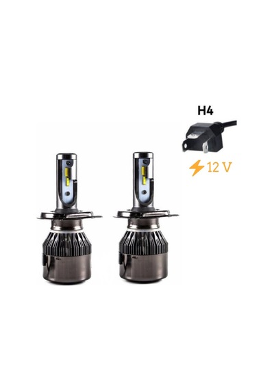 Space Led Far Ampulü Çift Renk Sarı/Beyaz H4-36W-4800Lm-12V /  Laa