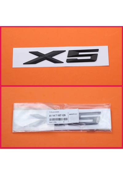 Bmw X5 Siyah Bagaj Yazı Logo 175Mm