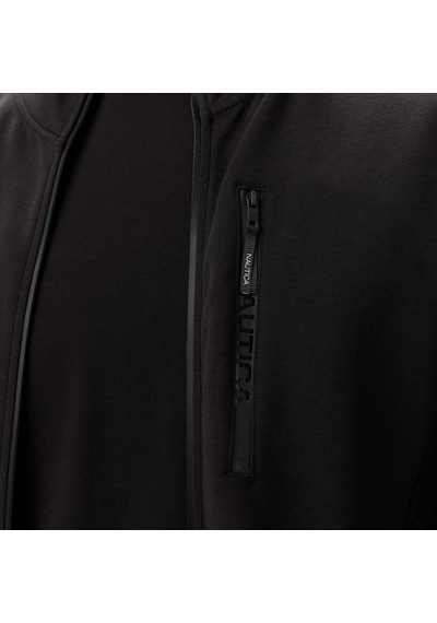 Nautica Classic Fit Erkek Fermuarlı Sweatshirt K57221t Siyah