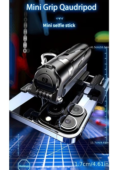 Bluetooth Kumandalı 43cm Tripod Selfie Çubuğu Kızaklı Tasarım