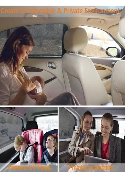 Araç Yan Cam Güneşlik Anne Bebek Emzirme Araba Kapı Camı Perdesi Çocuk Koruyucu Oto Sineklik Örtüsü