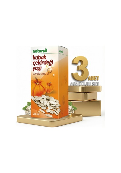 Naturoil Kabak Çekirdeği Yağı 3x20 Cc 20 Ml