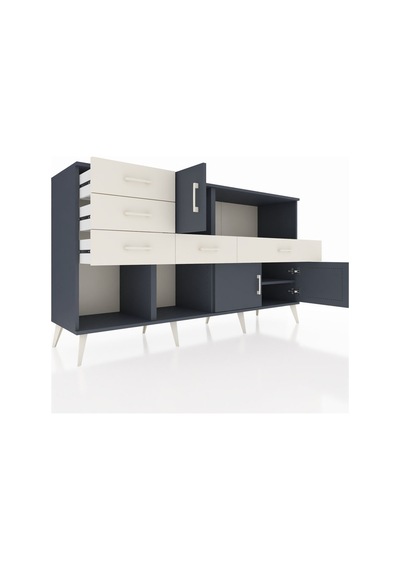 Hyperion Konsol 2 Raflı 5 Çekmeceli 3 Kapaklı 176x44x99 Antrasit- Antrasit-antrasit/aytaşı Hyperion Konsol 2 Raflı 5 Çekmeceli 3 Kapaklı 176x44x99 Antrasit- Antrasit-antrasit/aytaşı