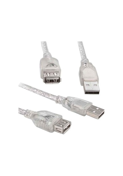 Powermaster 1.5Metre Usb 2.0 Uzatma Kablosu Şeffaf