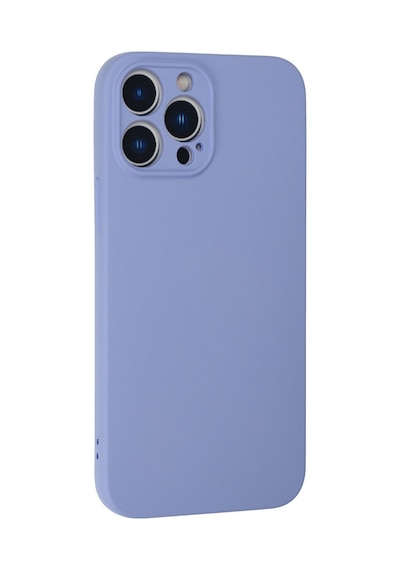 Apple iPhone  Uyumlu,  13 Pro Max Kılıf Nano İçi Kadife Silikon - Lila