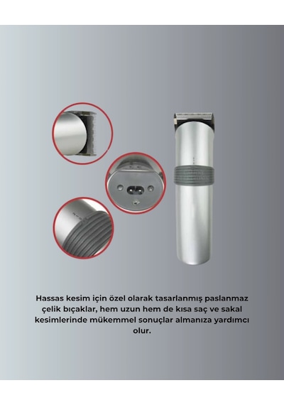 Profesyonel Saç Ve Sakal Tıraş Makinesi - Tam Aksesuar Setli