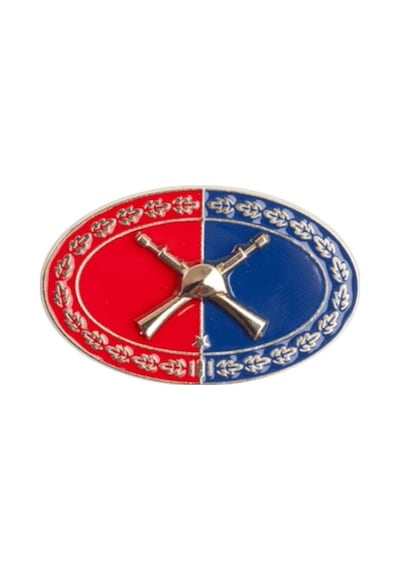 Jandarma Uzman Çavuş Harici Metal Brove Seti Komando - İç Güvenlik - Ata Rozet - Kıta Hizmet Brove Kırmızı