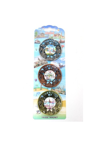 Hubrendy Emin İstanbul Temalı Metal Magnet 3'lü Set 97493478