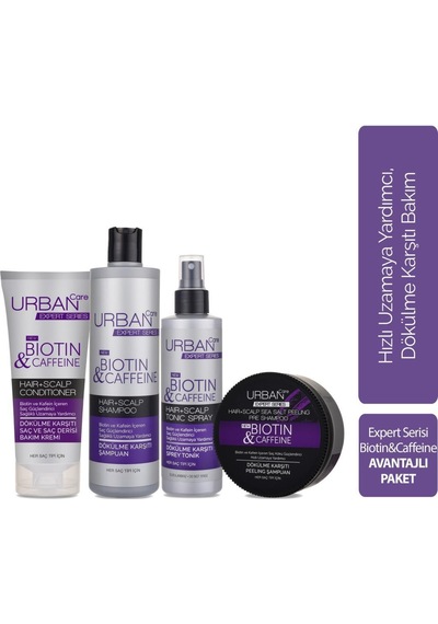 Urban Care Expert Biotin & Kafein Saç Bakım Serisi Avantajlı Bakım Seti