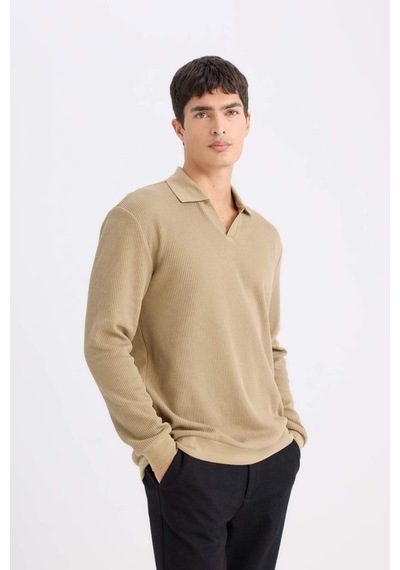 DeFacto Regular Fit Polo Yaka Sweatshirt D7448AX25SPKH185