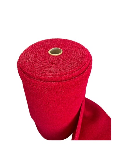 Kırmızı Kıvırcık Yolluk En 100 Cm Kalınlık 14 Mm