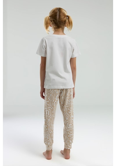 Arnetta Kız Çocuk Beyaz Pijama Takımı Ar3303-c-v1 Beyaz