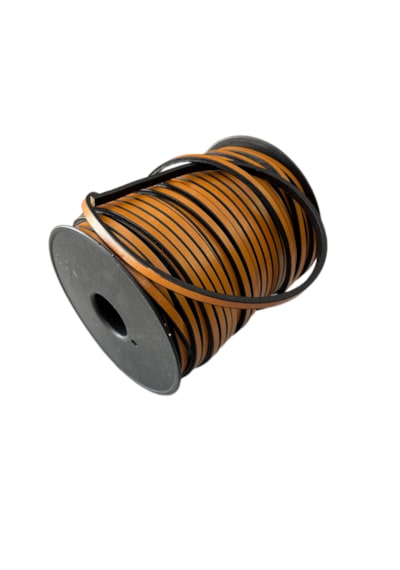 Deri Biye - 3x5 Mm Deri Ip - Özel Silikon Kenar Boyalı 5 Metre