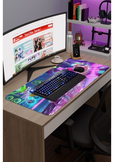 Fall Guys Kaymaz Dikişli Kauçuk Oyuncu Mousepad V1 - 90x40 Xxl Gaming Mouse Pad Fare Altlığı