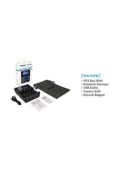 Xtar Vc4 Universal Pil  Şarj Cihazı