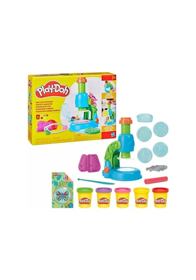 Play-doh Işıklı Mikroskop Oyun Seti Çok  Renkli