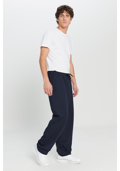 Ac&Co / Altınyıldız Classics Erkek Lacı Pamuklu Baggy Fit Rahat Kesim Beli Bağlamalı Yan Cepli Örme Eşofman Altı