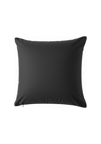 Perkoa Polyester Kırlent Kılıfı Dolgulu 40x40 Cm Fermuarlı, Yıkanabilir, Renk Solmaz Yumuşak Doku Siyah