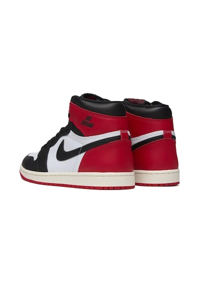 Nike Air Jordan 1 Retro High Og Unisex Sneaker Hakiki Deri Bilekli Günlük Spor Ayakkabı Beyaz Kırmızı Beyaz-kırmızı