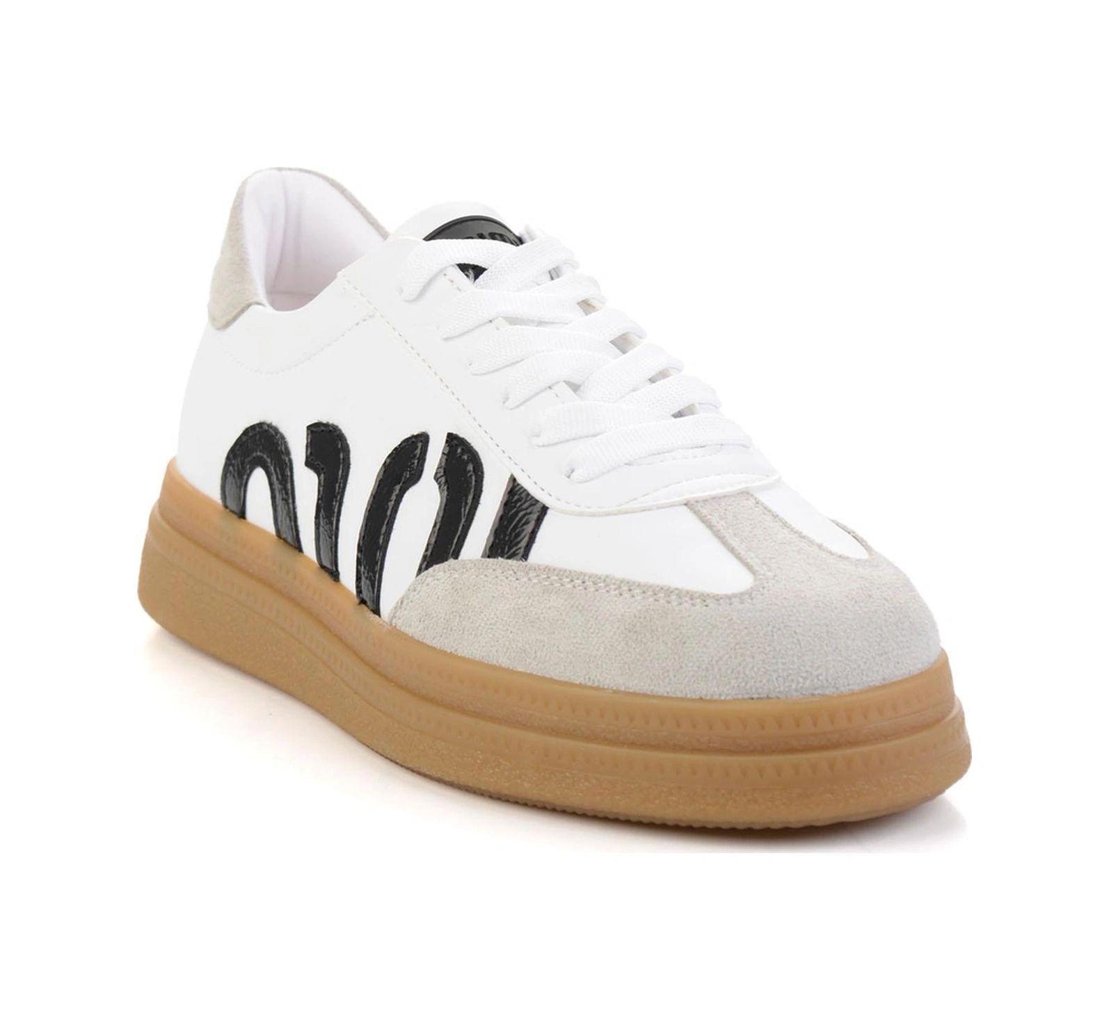 Bambi Beyaz Siyah Kadın Sneaker K01179600009 Siyah