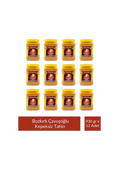 Odun Ateşinde Bozkır Tahini Kepeksiz 930 Gr X 12'li Paket