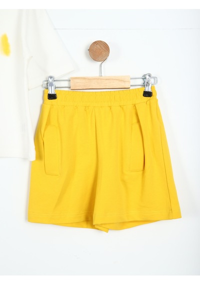 Xo Kids Kız Çocuk Alt Üst Kombin Takmı 4-8 Yaş Set0293 Sarı