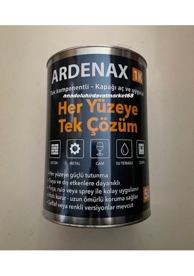 Ardnax Teras Su Sızdırmaz Havuz Yalıtımı Sızıntı Önleyici Su Yalıtım Reçine Şeffaf 5lt