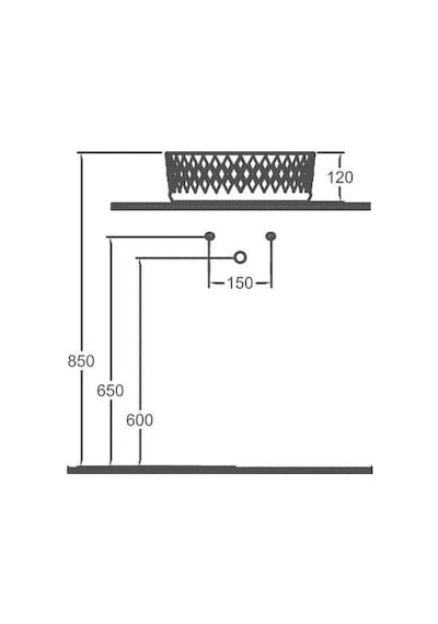 Isvea Rombo Tezgah Üstü Lavabo 36 CM