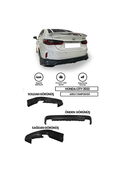 Kit Garaj Honda City 2022 Body Kit Seti Plastik Boyasız