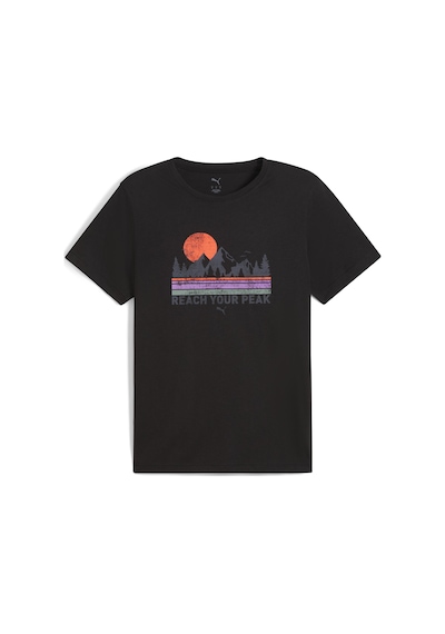 Puma 52659801 Graphics Outdoor Erkek Spor Tişört SIYAH