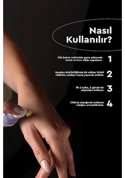 Retinal Ve Bakuchiol Destekli Yenileyici Gece Kremi 15g