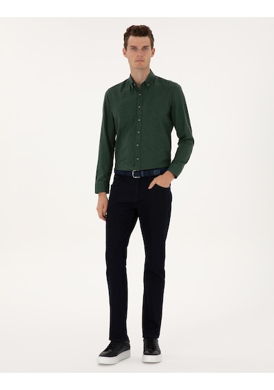 Pierre Cardin Erkek Yeşil Gömlek Desenli 50316751-vr054 Yeşil